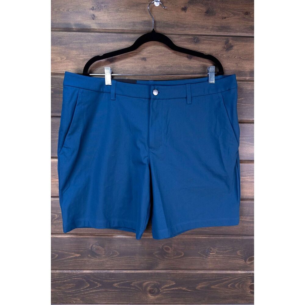 Lululemon ABC Classic Fit Mens Shorts 38 Blue Warpstream Classic Fit 7 Inch NWT